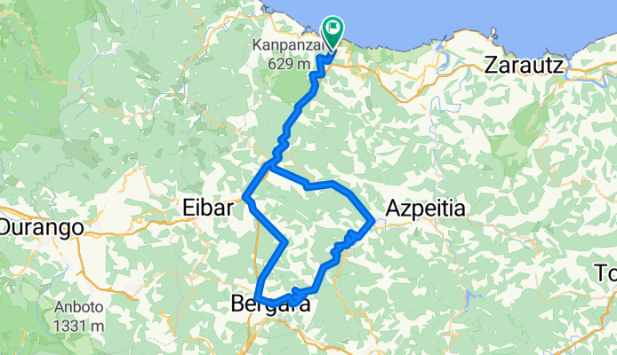 Deba - Azkarate - Azkoitia - Elosua - Bergara - Deba