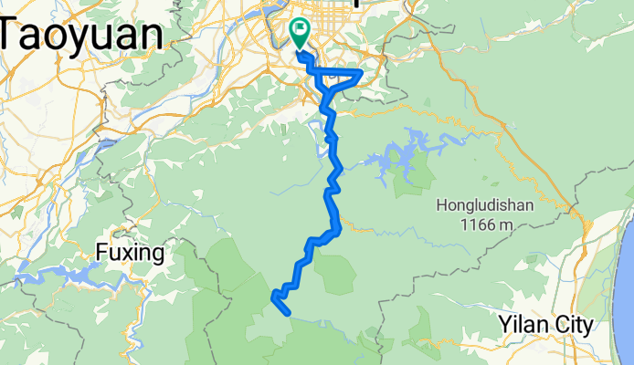 永和→政大→烏來大山民宿→福山→新店→永和