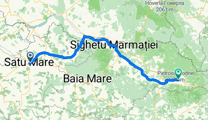 Satu Mare (Rom) - Borsa (Rom) ok 190 km