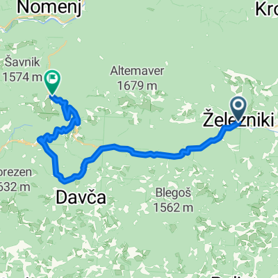 železniki-soriškaplanina via petrovobrdo