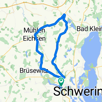 Rennrad-Runde nördlich Schwerin