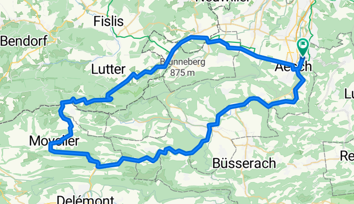 Dornach (Apfelsee) - Laufen - Soyhiere - Movelier - Wollschwiler - Flüh - Dornach