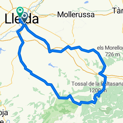 lleida Castelldans Borges Omellons Tarrés Vimbodi Vallclara Prades Ulldemolins Juncosa Alfés Lleida