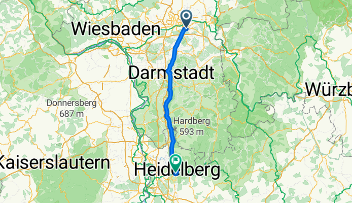 Von Offenbach nach Heidelberg