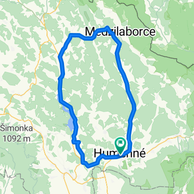 Humenné - Krasný Brod - Stropkov - Slovenská Kajňa- Žalobin- Humenné