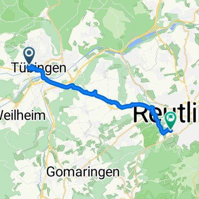 Tü -&gt; Reutlinger Str -&gt; Hs-Reutlingen