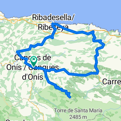 Cangas de Onis - Arriondas - Ribadesella - Benia - Lagos - Cangas