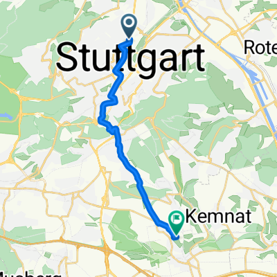 Stuttgart -&gt; Hohenheim über Schiemelhüttenweg
