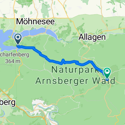 Möhnesee-Torhaus - Hirschberg