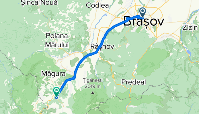 Gara Brasov - Cheile Gradistei Moeciu