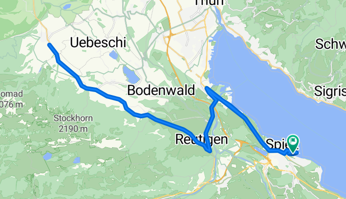 Radstrecke Spiezathlon