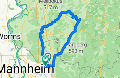 Route in der Bikemap App öffnen