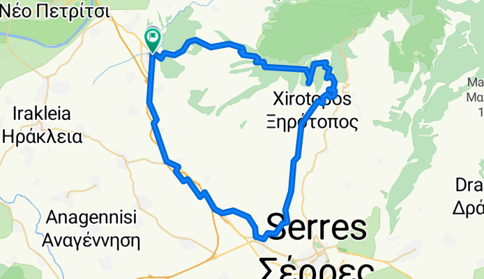 Sidirokastro nach Serres und zurück