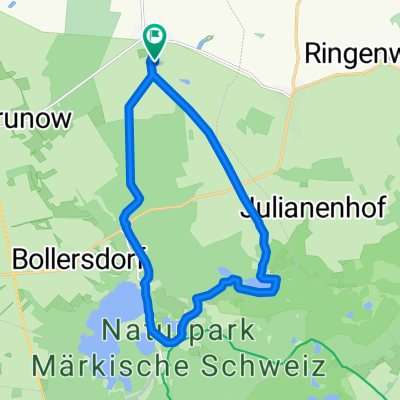 Rundfahrt, Ihlow - Pritzhagen - Tornow Seen - Buckow -Sophienfließ - Ihlow
