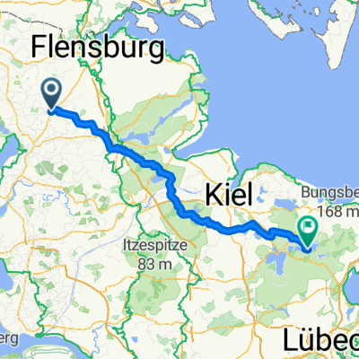 1. Etappe Haselund - Malente