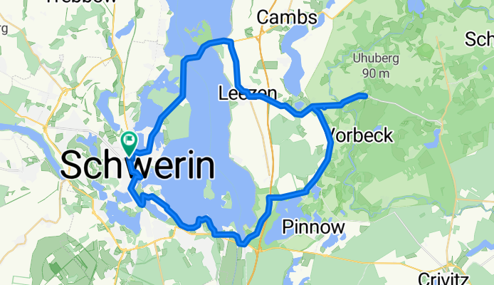 Rundtour Schwerin - Kritzow