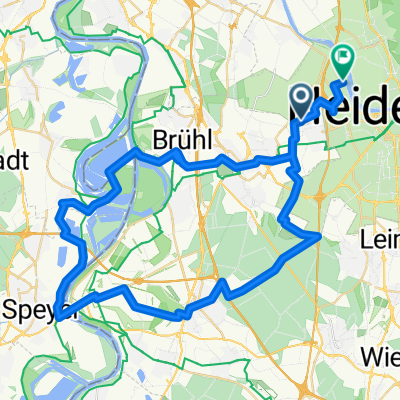 Heidelberg- Hockenheim-Speyer-Ottersheim-Brühl-Schwetzingen
