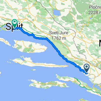 6. etapa Ploče - Split 115km