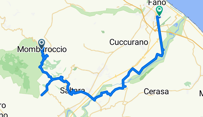 Mombaroccio - Bargni - Fano Mestre
