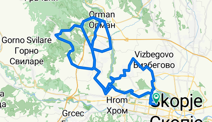 (MTB SK) Skopje-Volkovo-Nikistane-Orman-Volkovo-Kuckovo-Nikistane-N.Selo-Bardovci-Vizbegovo-Skopje