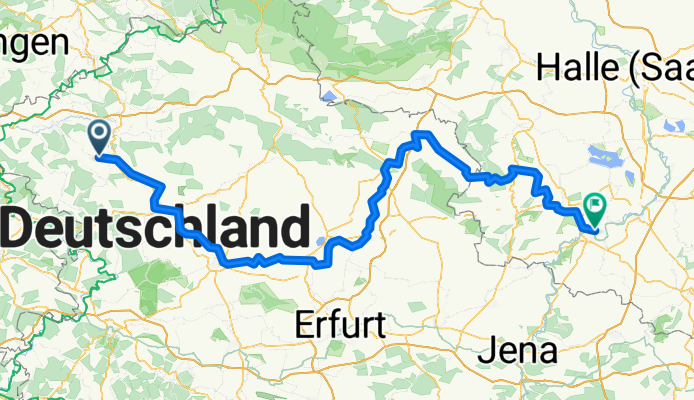 Unstrut - Radweg von der Quelle in Kefferhausen bis zur Mündung in Naumburg -Natur-Kultur-Genuß