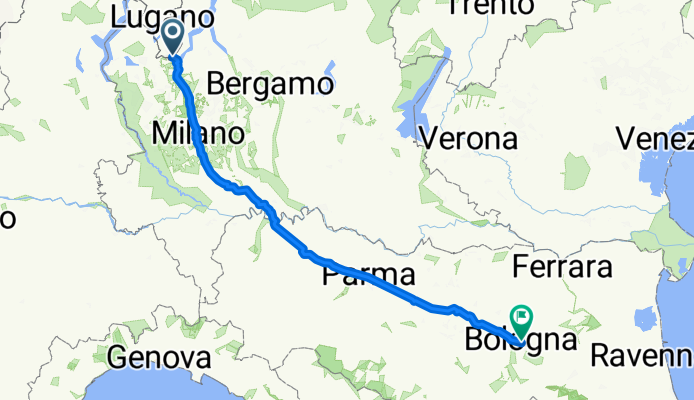 Chiasso - Milano - Parma - Bologna
