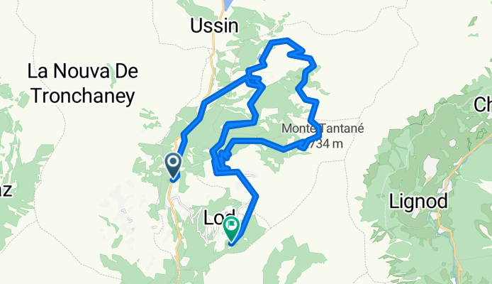 st andre - Nuarsaz (funivia) - Lago Lod -