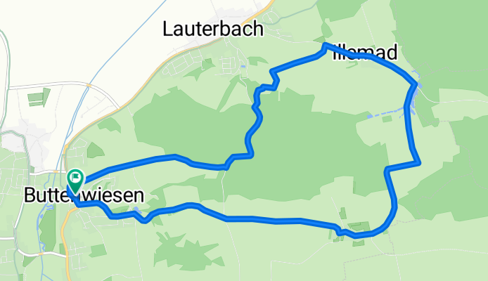 Buttenwiesen - Neuweiler - Illemad - Buttenwiesen