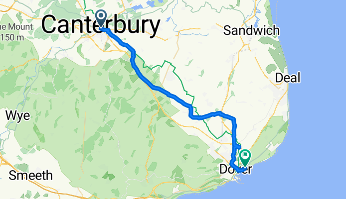 I tappa Canterbury - Dover