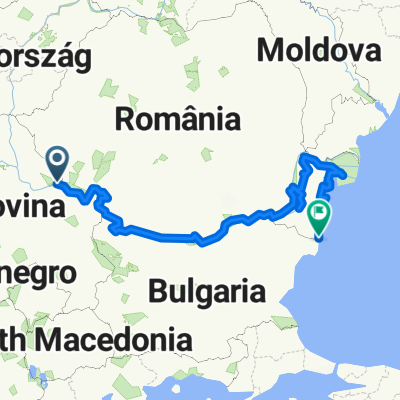 Romania - Traseul Dunarii spre Marea Neagra