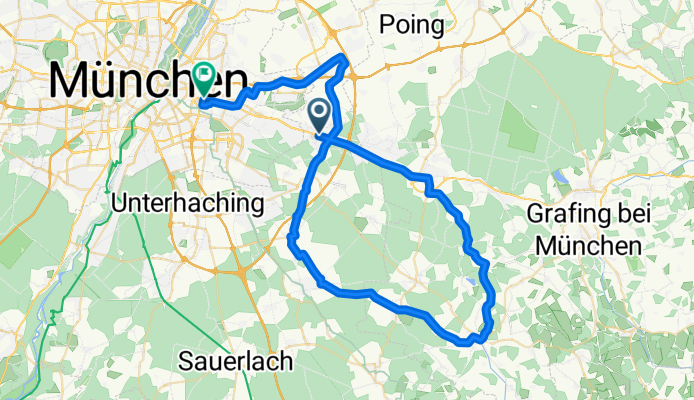 72 km Hügelige Tour