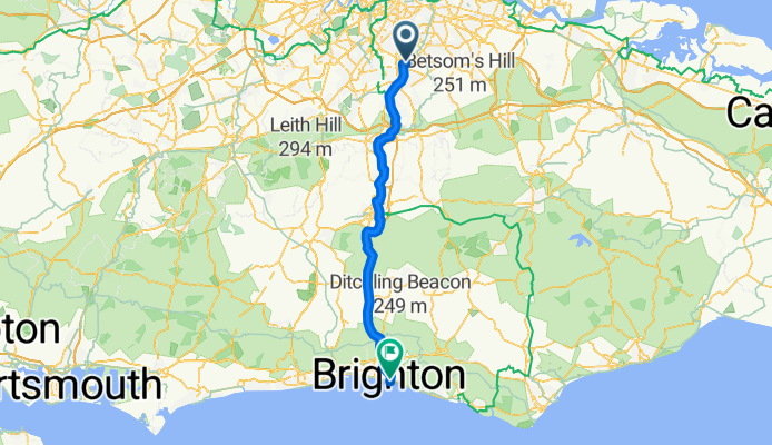 Croydon (East)  to Brighton