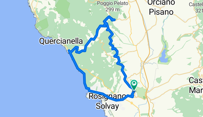 Rosignano - Nibbiaia - Gabbro - Rosignano