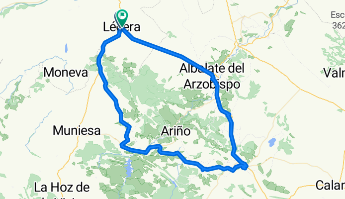 Lécera-Alacón_San Macario de Andorra-Albalate-Lécera.