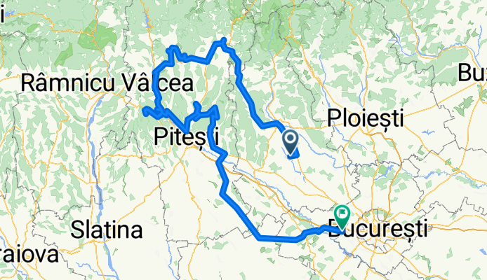 man dealu - man Cetatuia - man Namaiesti - man Campulung - castrul roman Jidava - man Corbii de piatra - man Curtea de Arges