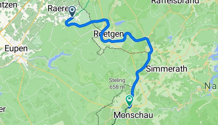 Vennbahn, Etappe 2: Raeren - Monschau