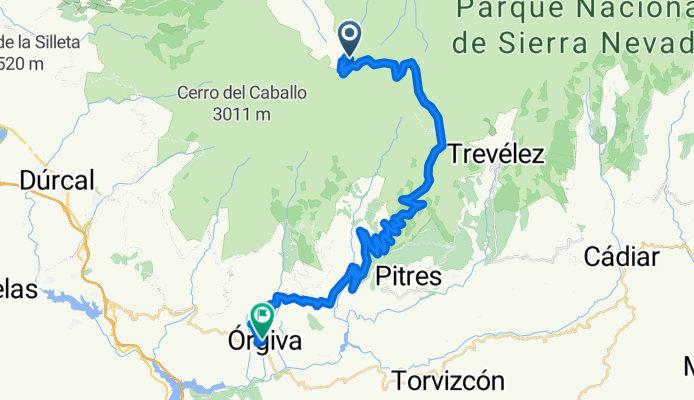 Andalusie 2etapa Pico Veleta - Orgiva