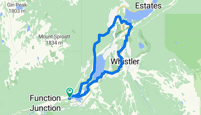 Tamarisk to Green Lake and back via Alta Lake Rd and Valley Trails
