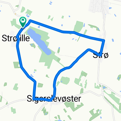 Rundstrækning Licensløb 2014 Ordrup CC