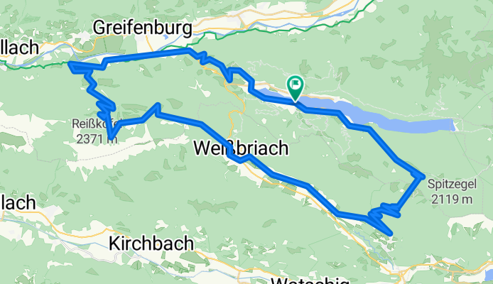 Weißensee - Ebenberg - Comptonhütte - Weißbriach - Radnig - Bodenalm - Weißensee