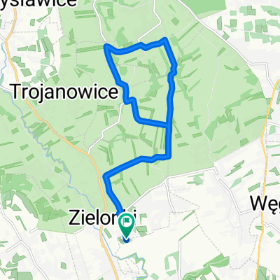 Trasa nr 2 dla rodzin z dziećmi i mniej zaawansowanych (kolor zielony na mapie)