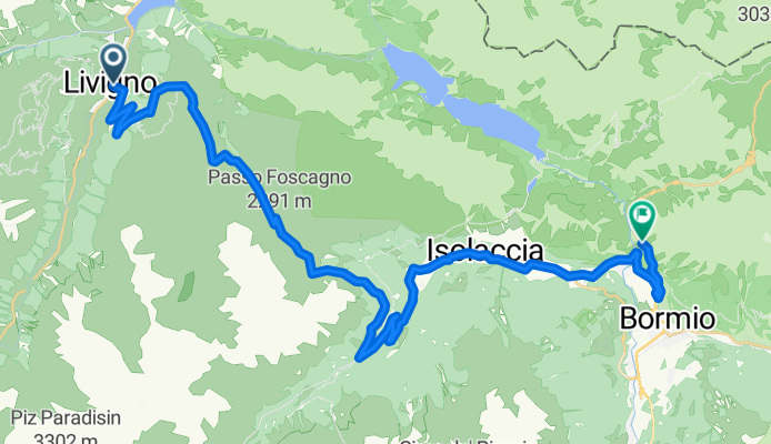 Livigno-Bagni Vecchio schlecht Wetter