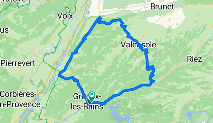 Ronde Greoux les Bains 57km