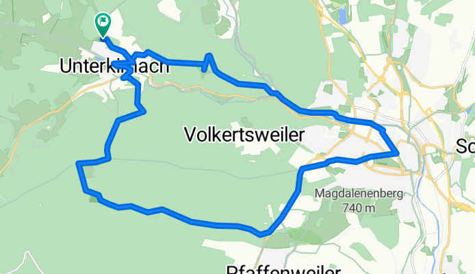 Unterkirnach - Auerhahn - Villingen - Unterkirnach