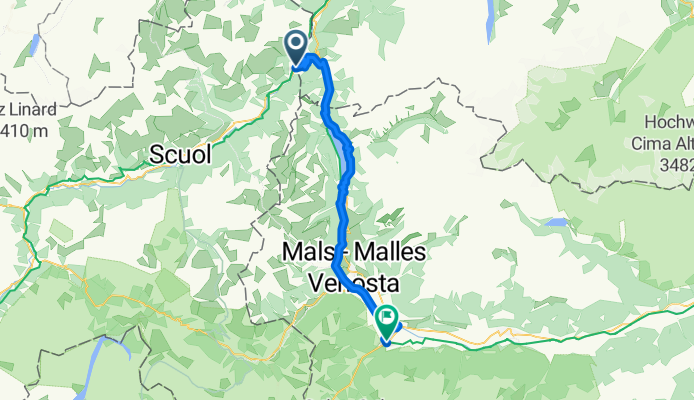 4 Etappe - Alternative zu Sesvenna - Martinsbruck - Prad