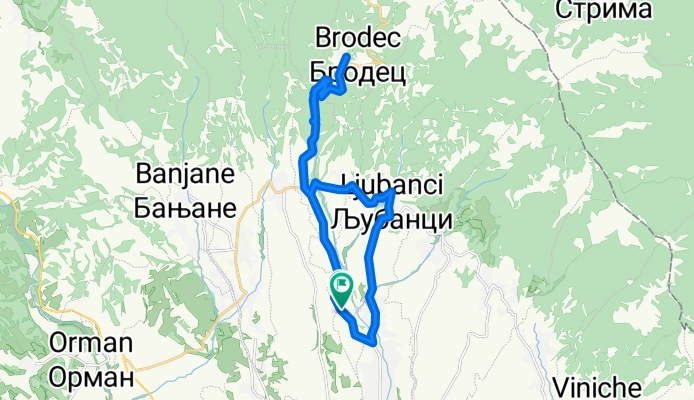 Radisani-Pobozje-Brodec-Pobozje-Ljubanci-Radisani