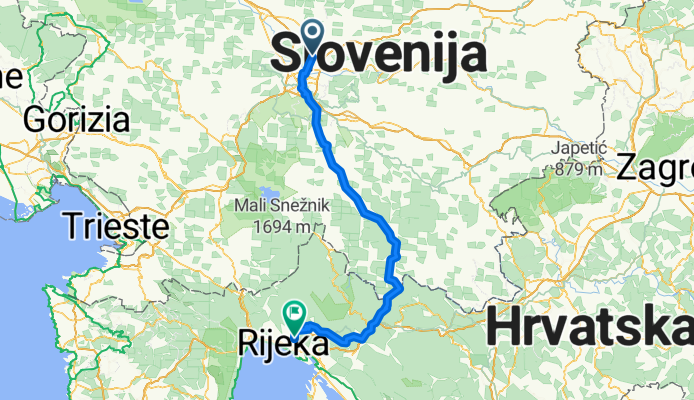 Trip from Ljubljana to Rijeka