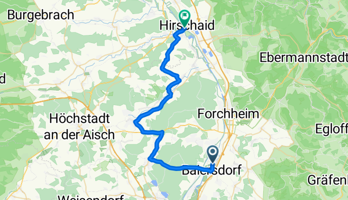 Sauna Hirschaid Alternativroute