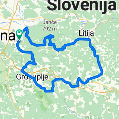 sostro-janče-ivančna gorica-grosuplje-sostro