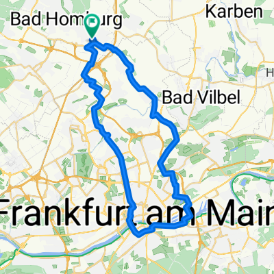von Frigo-Home nach Sachsenhausen (Äppelwoi-Lokal "Feuerrädchen) und Rückfahrt über Gerbermühle